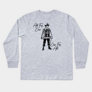 All For One, One For All Kids Long Sleeve T-Shirt